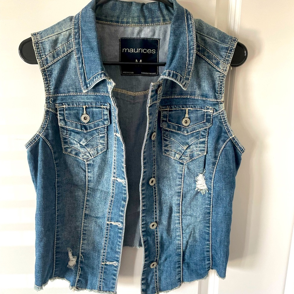 Denim Vest Jacket